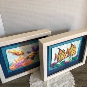 Vtg Figi Graphics Tropical Fish Artwork Framed